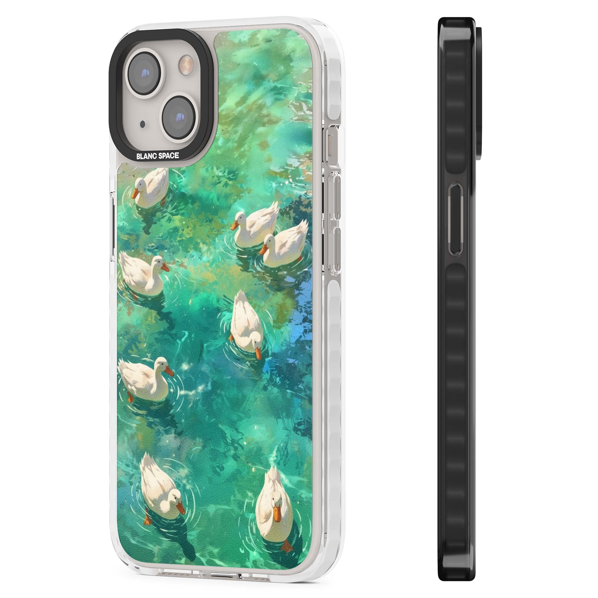 Ducks In The Pond for her iPhone case | Clear Impact case for iPhone 13, iPhone 14, iPhone 15