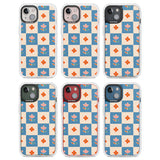 Vintage Bloom Checkered Clear Impact Phone Case for iPhone 13, iPhone 14, iPhone 15