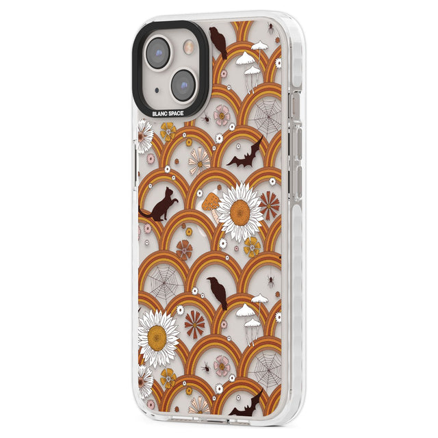 Halloween Skulls and FlowersPhone Case for iPhone 14