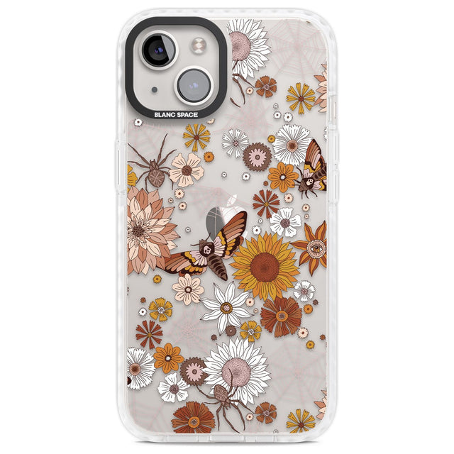 Halloween Skulls and FlowersPhone Case for iPhone 14