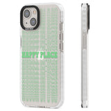 Happy Place (Green) Clear Impact Phone Case for iPhone 13, iPhone 14, iPhone 15