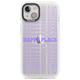 Happy Place (Purple) Clear Impact Phone Case for iPhone 13, iPhone 14, iPhone 15