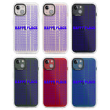 Happy Place (Purple) Clear Impact Phone Case for iPhone 13, iPhone 14, iPhone 15