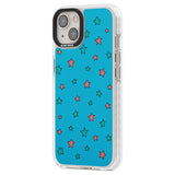 Blue Heartstopper Stars Pattern Phone Case for iPhone 14