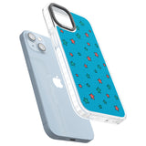 Blue Heartstopper Stars Pattern Phone Case for iPhone 14