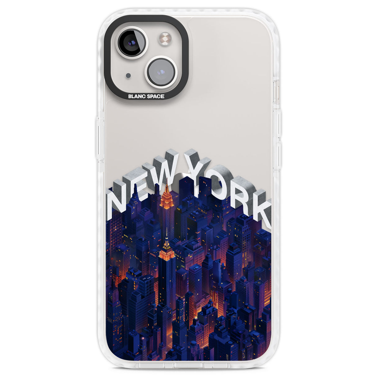 New York City Clear Impact Phone Case for iPhone 13, iPhone 14, iPhone 15