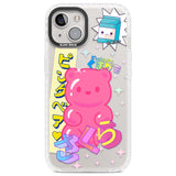 Kawaii Pink Bear Collage Clear Impact Phone Case for iPhone 13, iPhone 14, iPhone 15