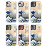 Great Wave Clear Impact Phone Case for iPhone 13, iPhone 14, iPhone 15