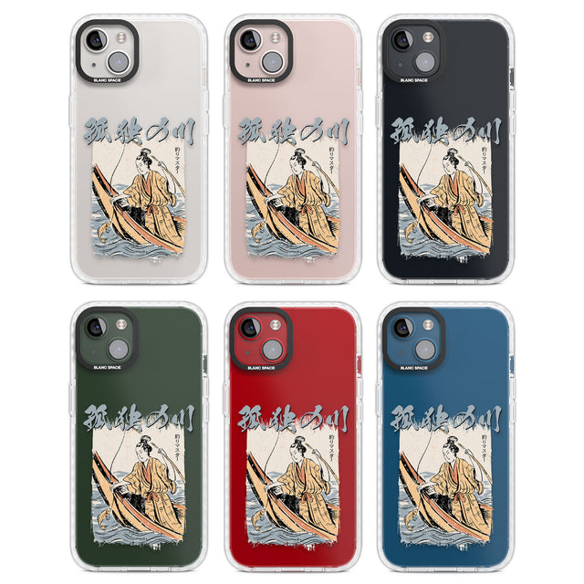 Japanese River Clear Impact Phone Case for iPhone 13, iPhone 14, iPhone 15