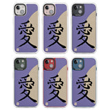 Vintage Japanese Kanji - Love Clear Impact Phone Case for iPhone 13, iPhone 14, iPhone 15