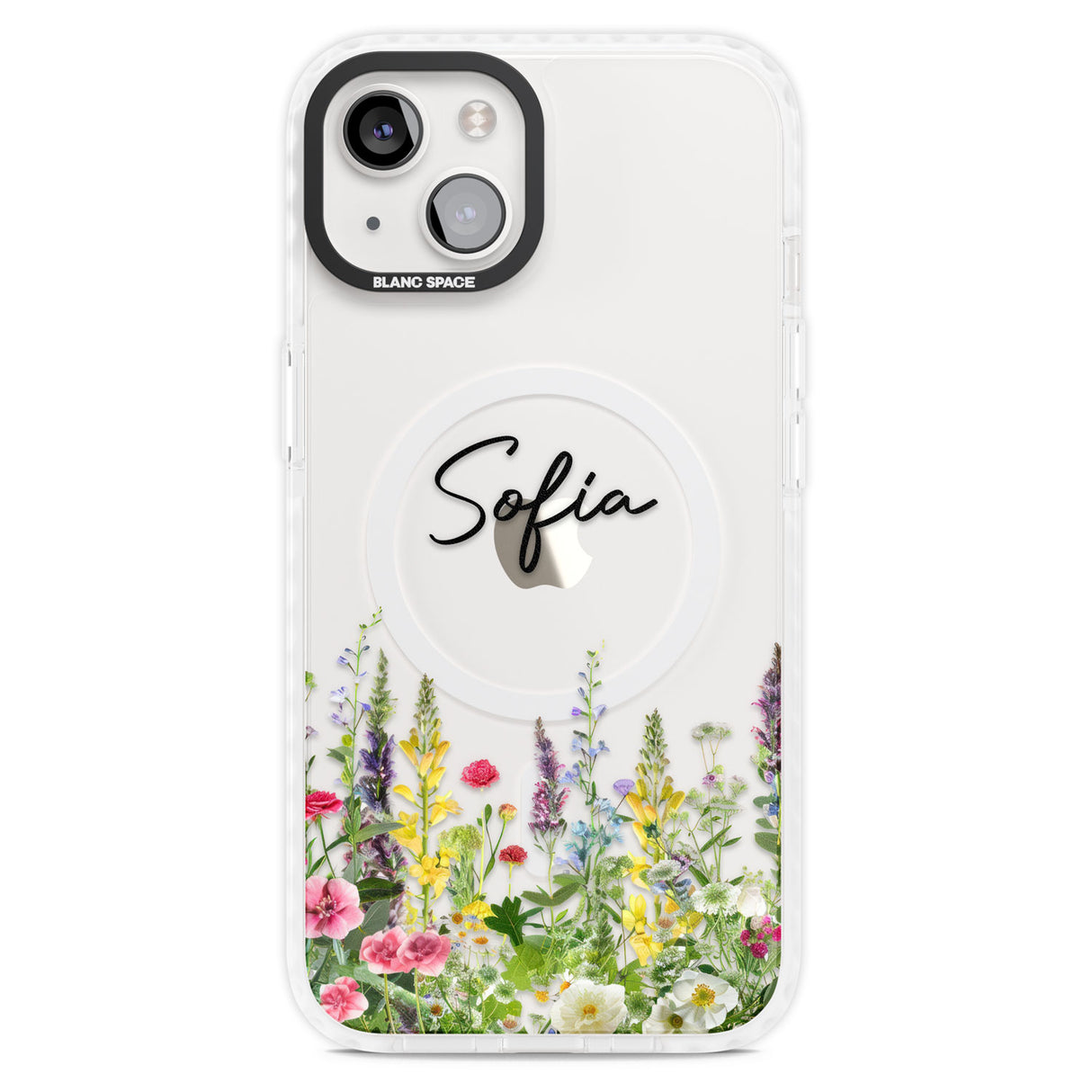 Personalised Garden Wildfowers Magsafe Impact Phone Case for iPhone 13, iPhone 14, iPhone 15