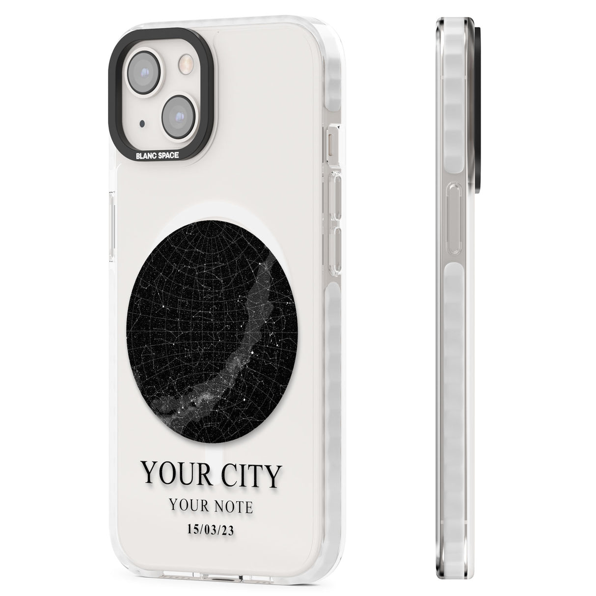 Personalised Star Map Magsafe Impact Phone Case for iPhone 13, iPhone 14, iPhone 15