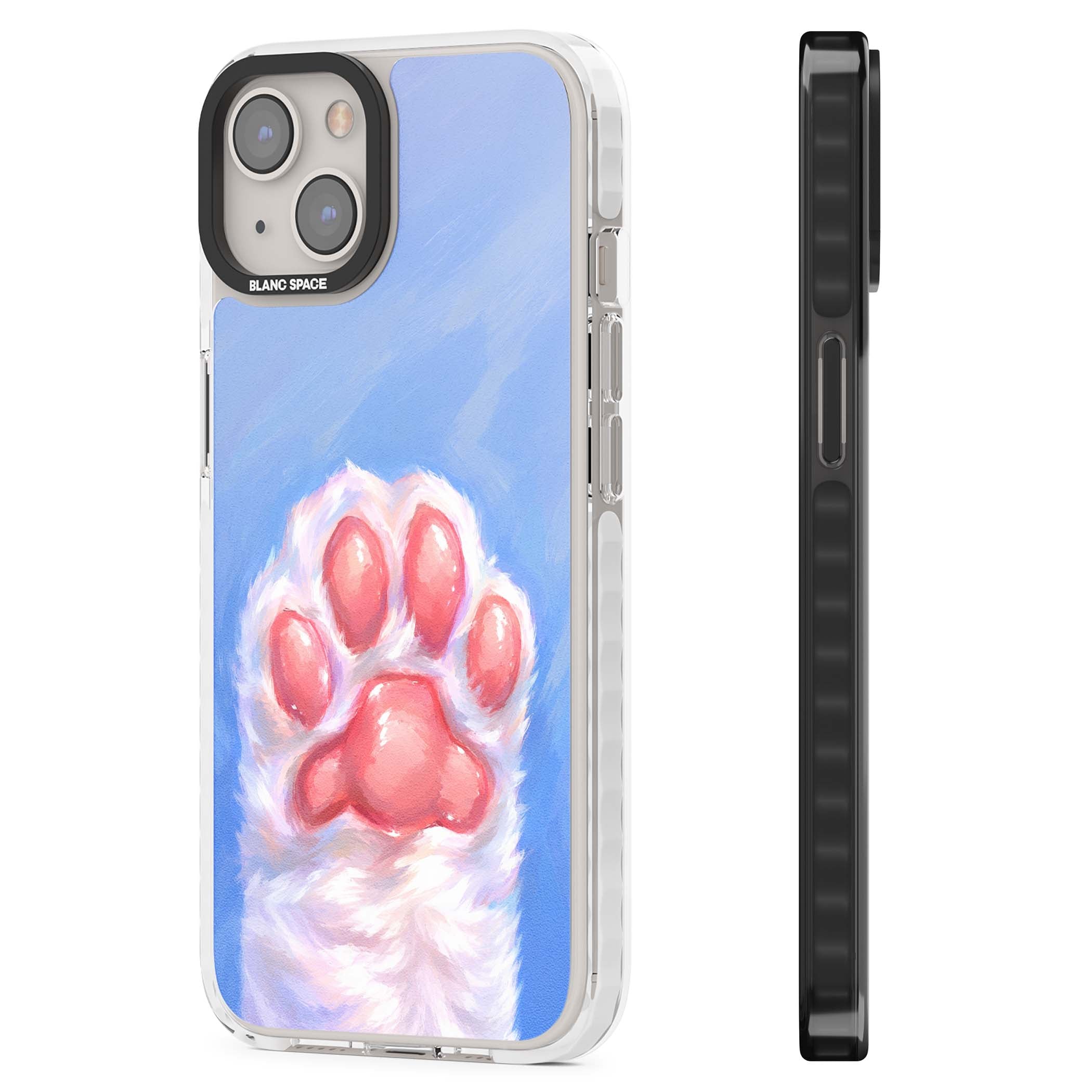 Soft White Paw cute iPhone case | Impact Magsafe case for iPhone 13, iPhone 14, iPhone 15