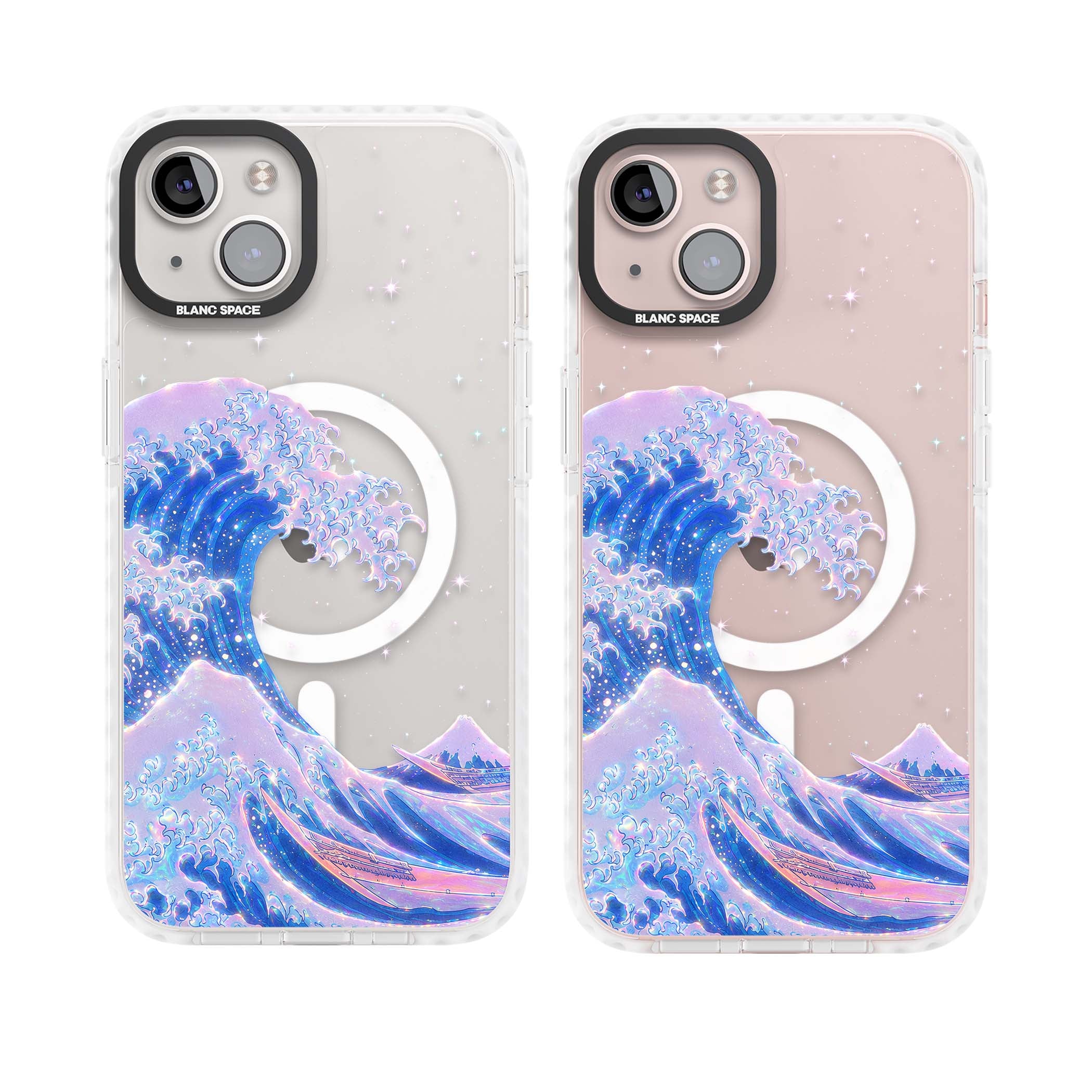 The Great Wave In Opal japanese iPhone case | Impact Magsafe case for iPhone 13, iPhone 14, iPhone 15