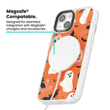 Orange Halloween Pattern Magsafe Impact Phone Case for iPhone 13, iPhone 14, iPhone 15