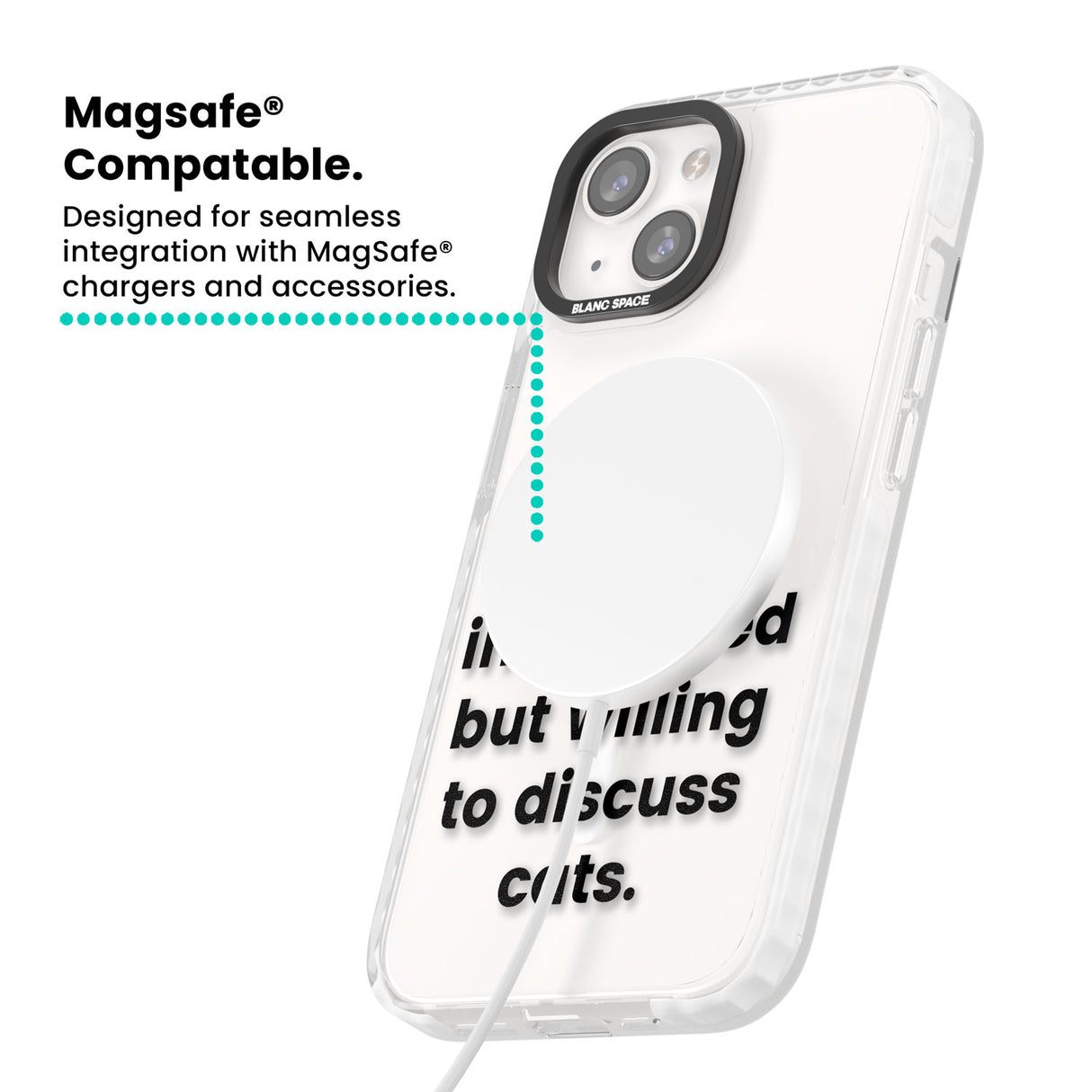 Introverted But Willing To Discuss Cats Magsafe Impact Phone Case for iPhone 13, iPhone 14, iPhone 15