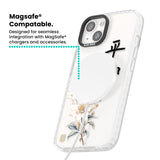 Peace and Flowers Magsafe Impact Phone Case for iPhone 13, iPhone 14, iPhone 15