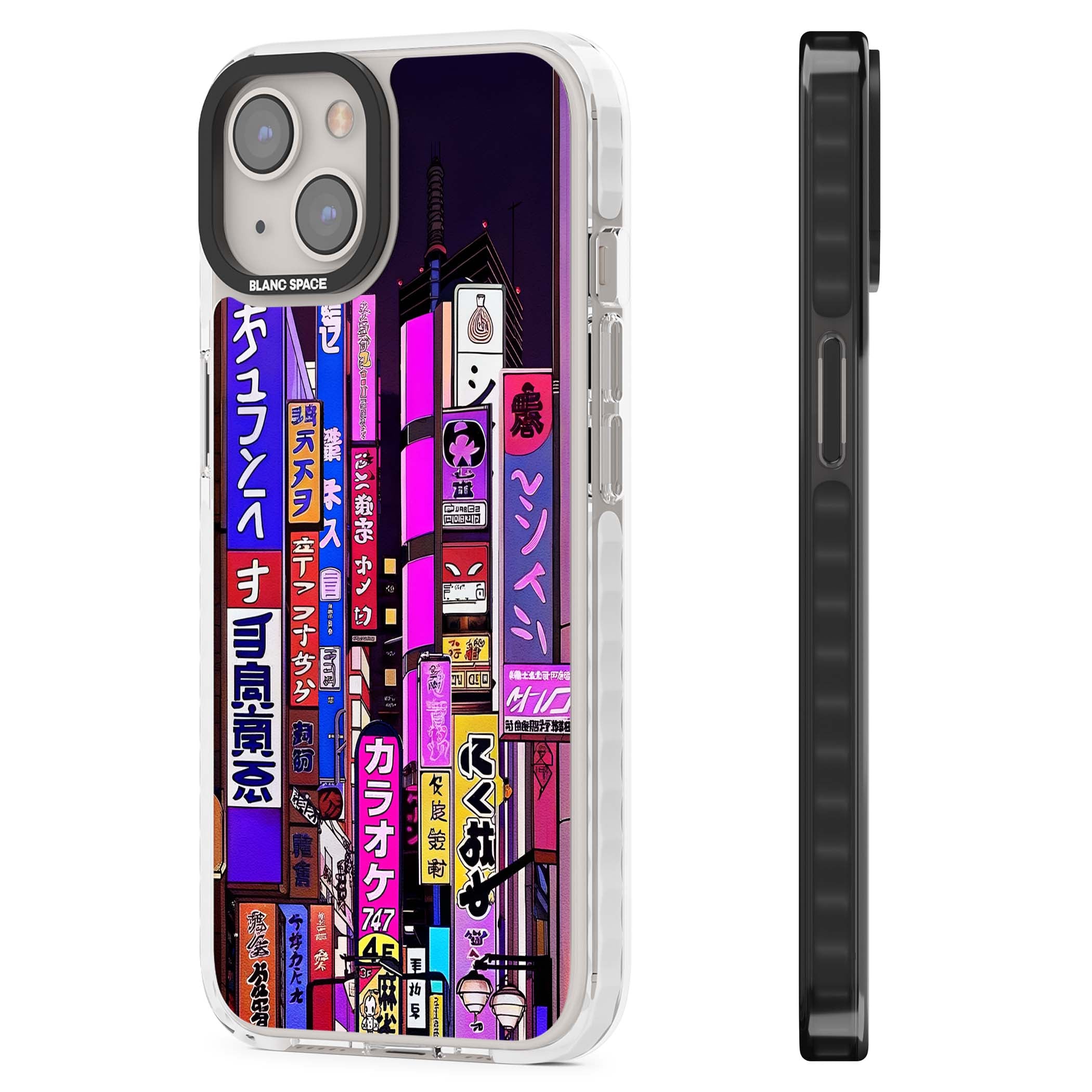 NEON NIGHT anime iPhone case | Impact Magsafe case for iPhone 13, iPhone 14, iPhone 15