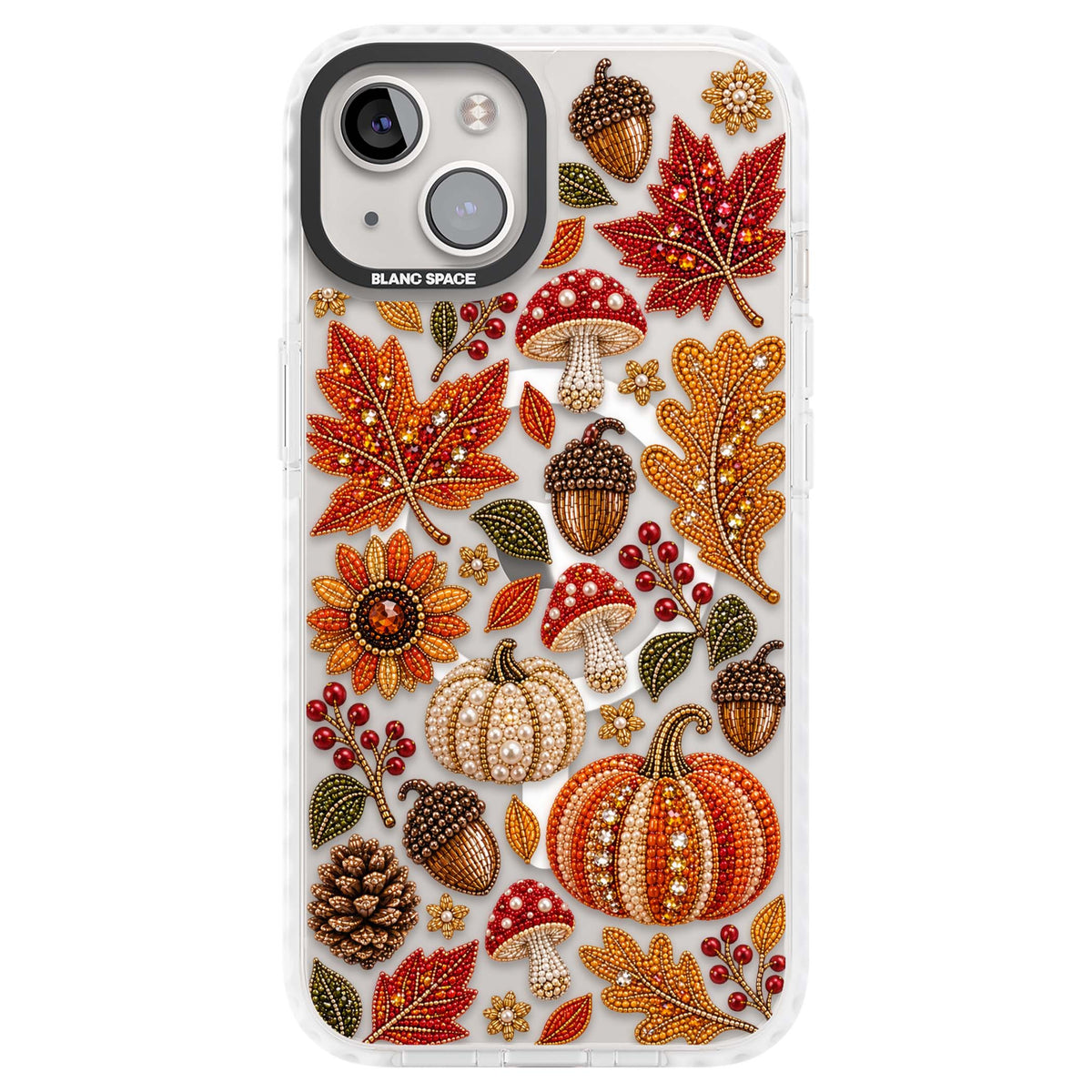 Beaded Autumn iPhone case | Impact Magsafe case for iPhone 13, iPhone 14, iPhone 15