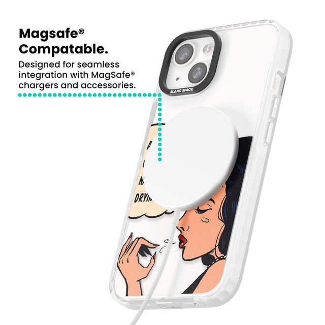 Drying Nails - Pop Art Magsafe Impact Phone Case for iPhone 13, iPhone 14, iPhone 15