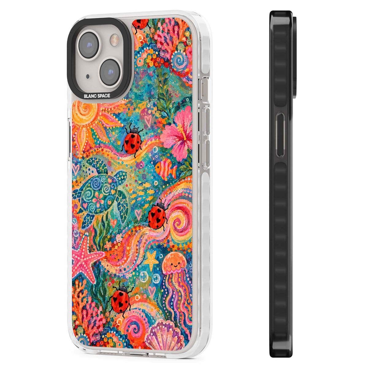 Coral Whimsy for her iPhone case | Impact Magsafe case for iPhone 13, iPhone 14, iPhone 15