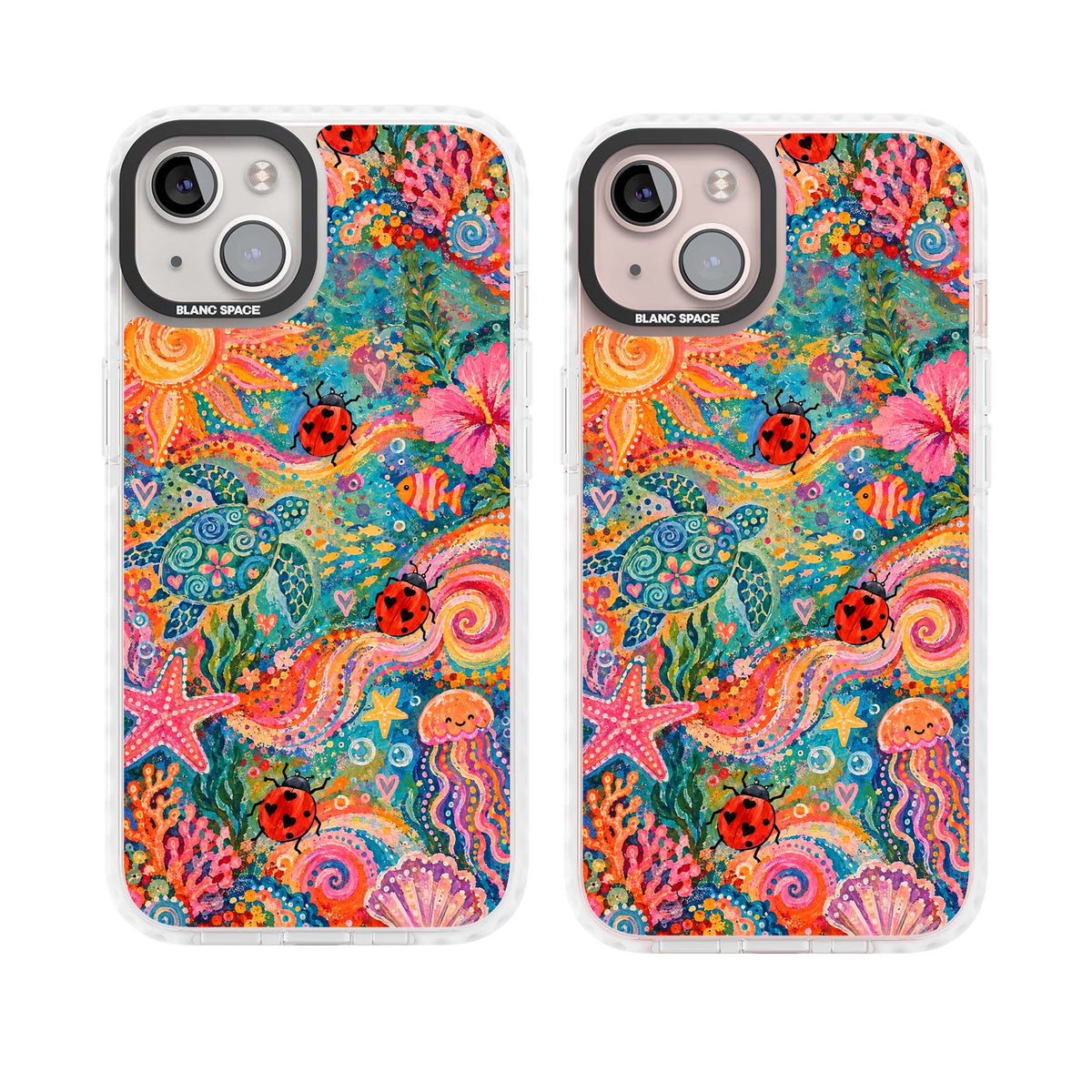Coral Whimsy for her iPhone case | Impact Magsafe case for iPhone 13, iPhone 14, iPhone 15