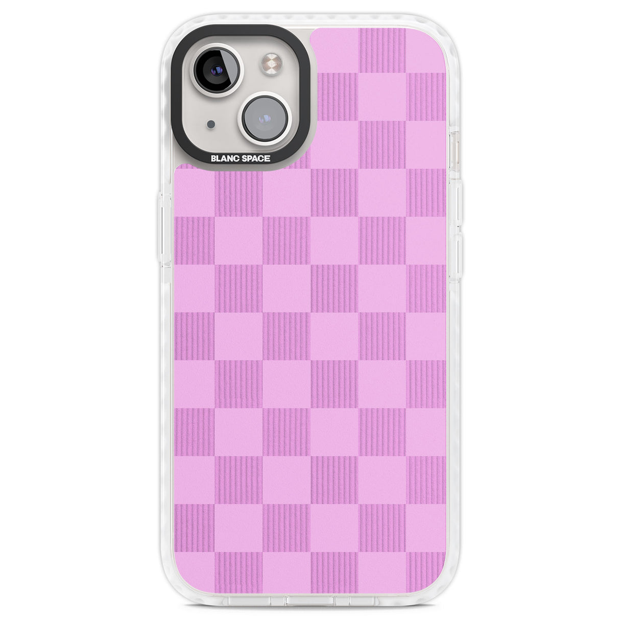 BUBBLEGUM CHECKERED Clear Impact Phone Case for iPhone 13, iPhone 14, iPhone 15