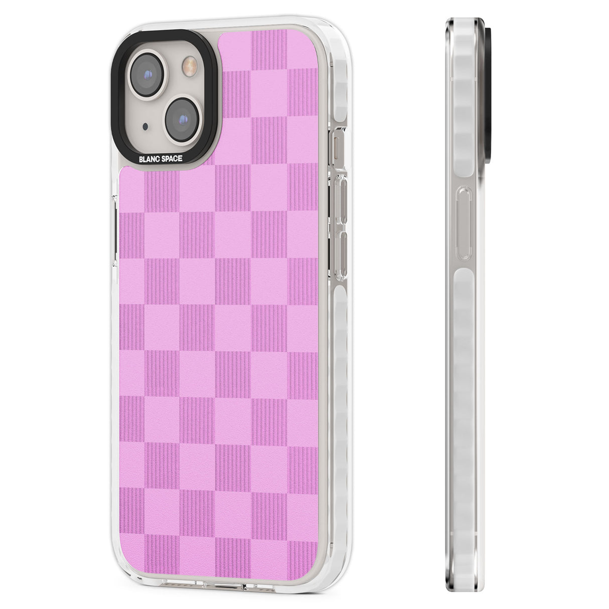 BUBBLEGUM CHECKERED Clear Impact Phone Case for iPhone 13, iPhone 14, iPhone 15
