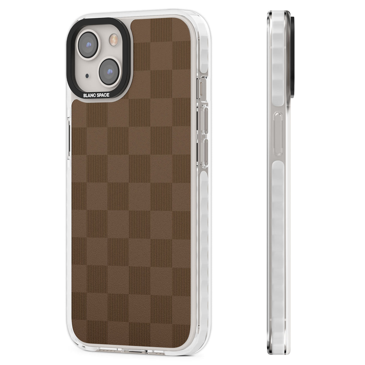 CHOCOLATE CHECKERED Clear Impact Phone Case for iPhone 13, iPhone 14, iPhone 15
