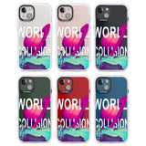 World Collision Clear Impact Phone Case for iPhone 13, iPhone 14, iPhone 15