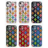 Multi Colour Stars Pattern Clear Impact Phone Case for iPhone 13, iPhone 14, iPhone 15