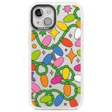 Festive Lights Pattern Clear Impact Phone Case for iPhone 13, iPhone 14, iPhone 15