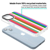 Vibrant Stripes Clear Impact Phone Case for iPhone 13, iPhone 14, iPhone 15