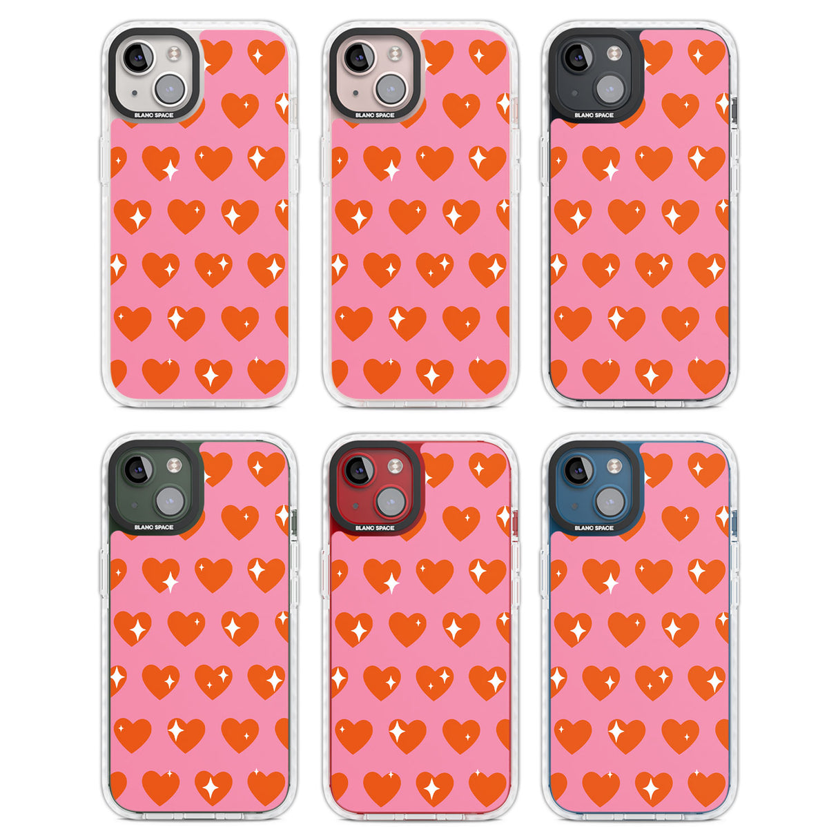 Sweet Hearts (Sunset) Clear Impact Phone Case for iPhone 13, iPhone 14, iPhone 15