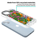 Psychedelic Jungle Dragon Clear Impact Phone Case for iPhone 13, iPhone 14, iPhone 15