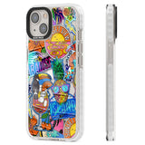 Tropical Vibes Collage Clear Impact Phone Case for iPhone 13, iPhone 14, iPhone 15