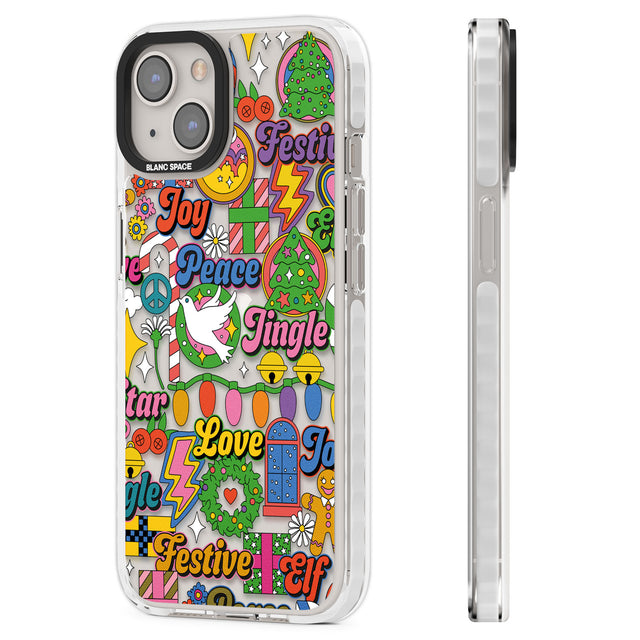 Peace & Festivities Clear Impact Phone Case for iPhone 13, iPhone 14, iPhone 15