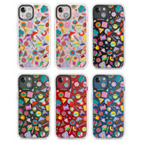 Retro Carnival Shapes Clear Impact Phone Case for iPhone 13, iPhone 14, iPhone 15