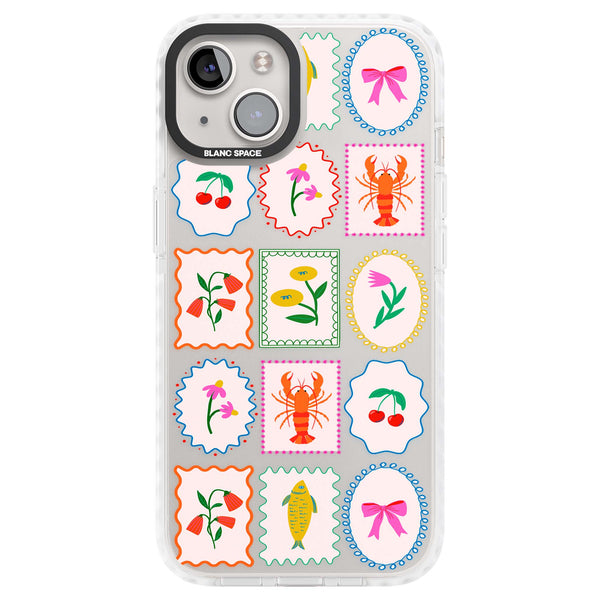Floral Seafood Stamps