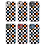 Vibrant Retro Checkered Clear Impact Phone Case for iPhone 13, iPhone 14, iPhone 15