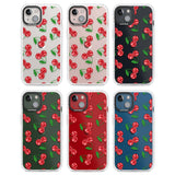 Disco Cherry Pattern Clear Impact Phone Case for iPhone 13, iPhone 14, iPhone 15