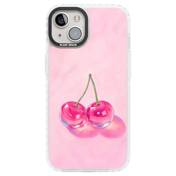 Pink Glass Cherry