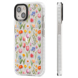 Small Flower Mix Clear Impact Phone Case for iPhone 13, iPhone 14, iPhone 15