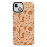 Wild West Pattern Clear Impact Phone Case for iPhone 13, iPhone 14, iPhone 15