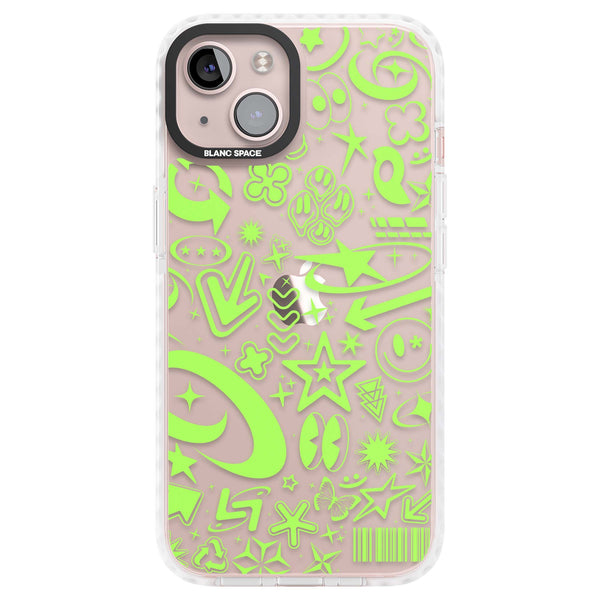 Neon Green Y2K Pattern