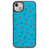 Blue Heartstopper Stars Pattern Phone Case for iPhone 14 Plus