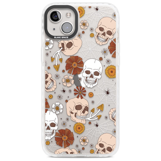 Halloween Skulls and FlowersPhone Case for iPhone 14 Plus