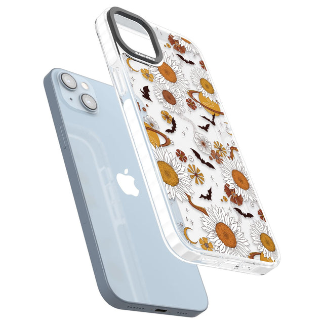 Halloween Skulls and FlowersPhone Case for iPhone 14 Plus