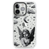 Celestial Cherub Clear Impact Phone Case for iPhone 13 Pro, iPhone 14 Pro, iPhone 15 Pro