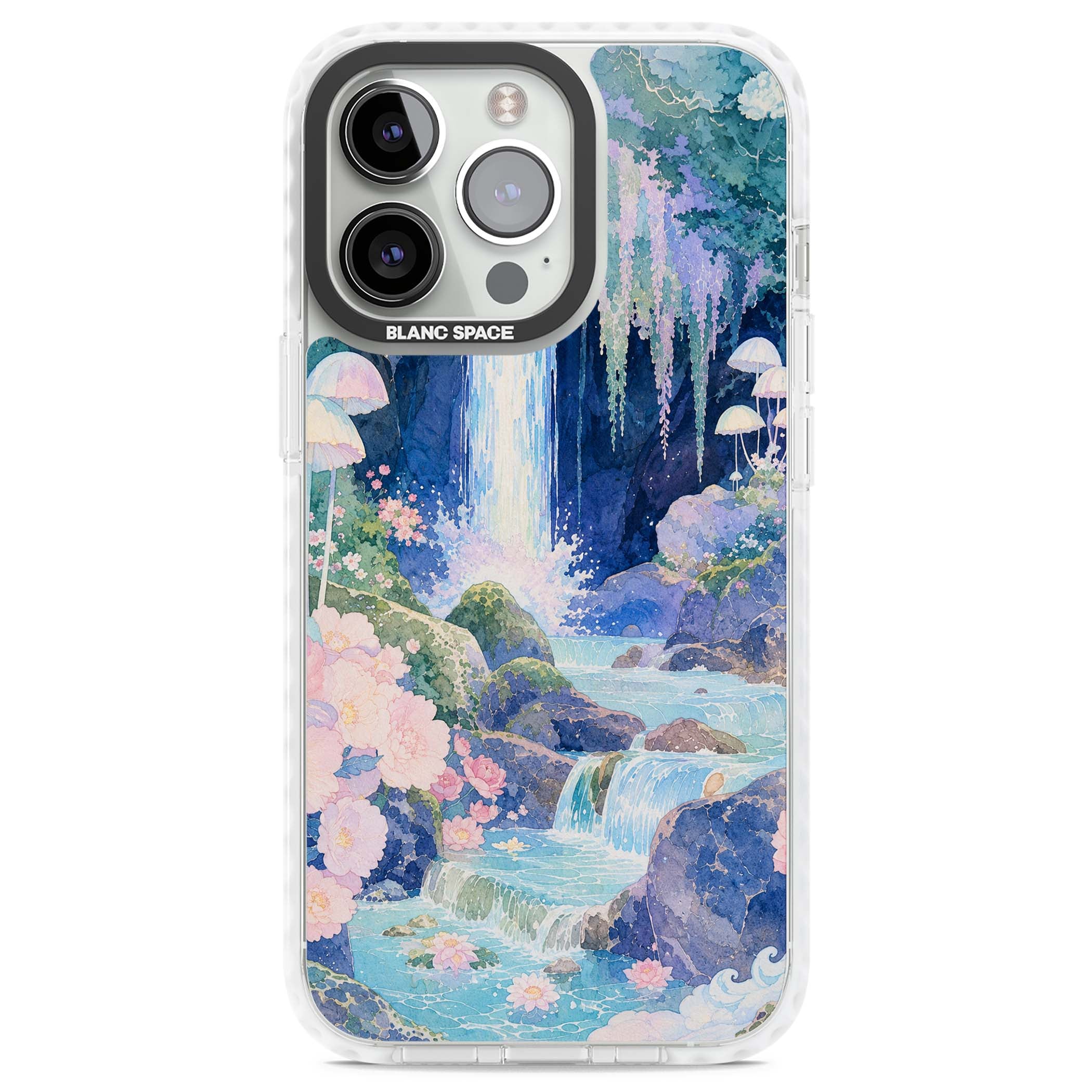 Mystic Waterfall art iPhone case | Clear Impact case for iPhone 13 Pro, iPhone 14 Pro, iPhone 15 Pro